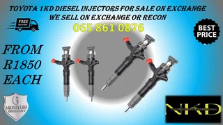 Toyota 1kd Diesel Injectors For Sale Or Recon