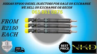 Nissan NP200 diesel injectors for sale or recon