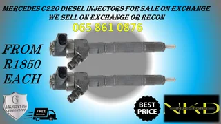 Mercedes C220 diesel injectors for sale or recon with 6 months warranty