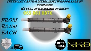Chevrolet Captiva Diesel Injectors For Sale Or Recon With Warranty Of 6 Months