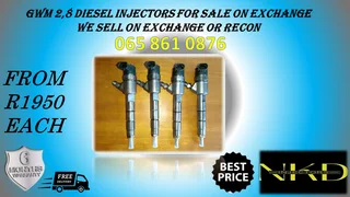 Gwm 2.8 Bosch Diesel Injectors For Sale On Exchange Or Recon