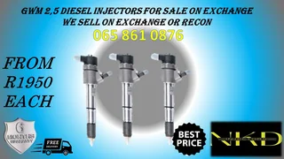 Gwm 2.5 Diesel Injectors For Sale Or Recon