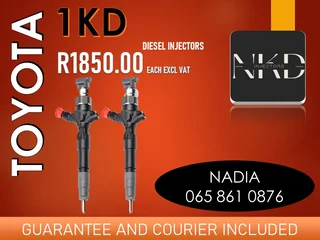 Toyota 1kd Diesel Injectors For Sale Or To Recon