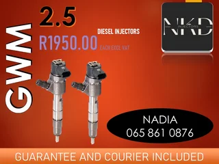 Gwm 2.5 Diesel Injectors For Sale Or To Recon