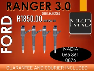 Ford Ranger 3.0 Diesel Injectors For Sale Or To Recon
