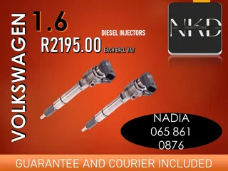 Volkswagen 1.6 Diesel Injectors For Sale On Exchange Or To Recon With Warranty