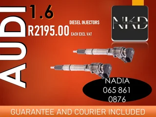 Audi 1.6 Diesel Injectors For Sale Or To Recon