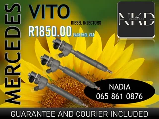 Mercedes Benz Vito Diesel Injectors For Sale Or To Recon