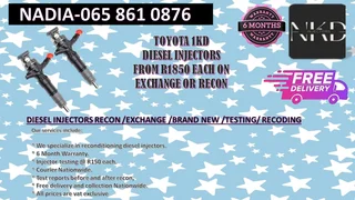 Toyota 1kd Diesel Injectors For Sale Or To Recon