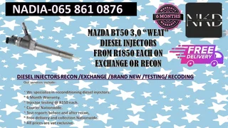 Mazda Bt50 Diesel Injectors For Sale On Exchange Or To Recon With Warranty
