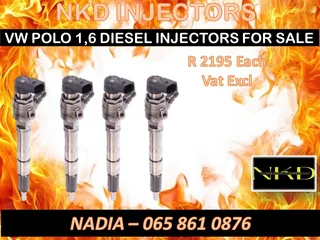 Vw/polo 1.6 Diesel Injectors For Sale On Exchange With 6 Months Warranty