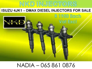 Isuzu 4jk1 - Dmax - Dteq Diesel Injectors For Sale On Exchange Or To Recon With Warranty
