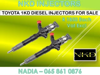 Toyota 1kd Diesel Injectors For Sale On Exchange Or To Recon With Warranty