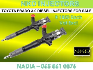 Toyota Prado 3.0 Diesel Injectors For Sale Or To Recon