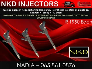 Hyundai Tucson L Diesel Injectors For Sale Or To Recon