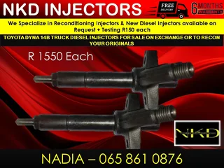 Oiyota Dyna 14b Diesel Injectors For Sale On Exchange