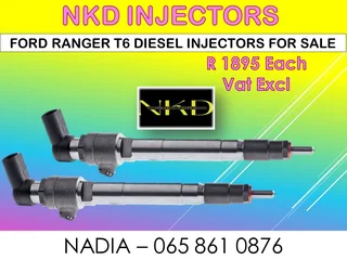 Ford Ranger T6 Diesel Injectors For Sale On Exchange Or To Recon With Warranty