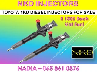 Toyota 1kd Diesel Injectors For Sale On Exchange Or To Recon With Warranty