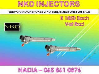 JEEP GRAND CHEROKEE 2.7 DIESEL INJECTORS FOR SALE ON EXCHANGE WITH 6 MONTHS WARRANTY