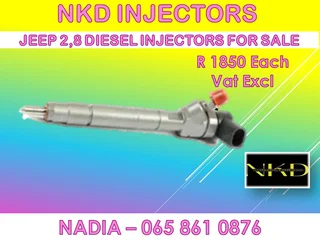 JEEP 2.8 DIESEL INJECTORS FOR SALE OR TO RECON