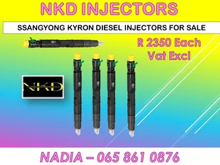 Ssangyong Kyron Diesel Injectors For Sale On Exchange Or To Recon With Warranty