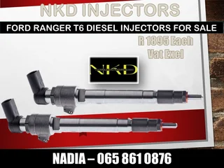 Ford Ranger T6 Diesel Injectors For Sale On Exchange Or To Recon With Warranty