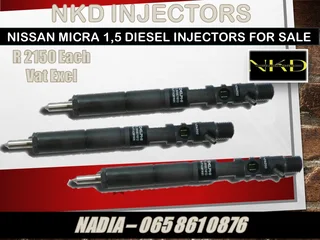 Nissan Micra 1.5 Diesel Injectors For Sale On Exchange Or To Recon With Warranty