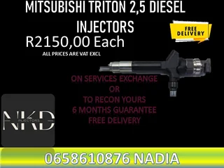 Mitsubishi Triton 2.5 Diesel Injectors For Sale On Exchange Or To Recon With Warranty