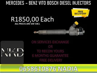 Mercedes Benz Vito Diesel Injectors For Sale Or To Recon