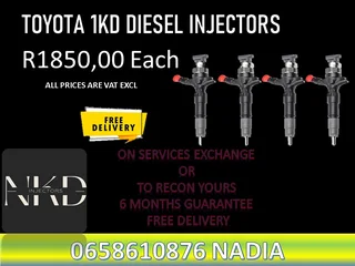 Toyota 1kd Diesel Injectors For Sale Or To Recon