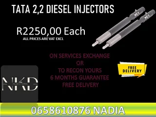 Tata 2.2 Diesel Injectors For Sale On Exchange Or To Recon