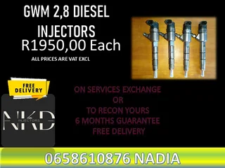 Gwm 2.8 Diesel Injectors For Sale On Exchange Or To Recon
