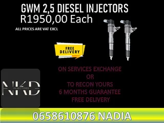 Gwm 2.5 Diesel Injectors For Sale Or To Recon