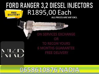 Ford Ranger 3.2 Diesel Injectors For Sale On Exchange With 6 Months Warranty
