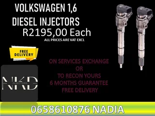 Volkswagen 1.6 Diesel Injectors For Sale On Exchange Or To Recon With Warranty