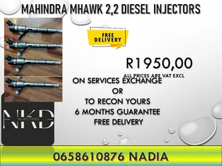 Mahindra Mhawk 2.2 Diesel Injectors For Sale On Exchnage Or To Recon With Warranty