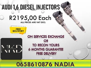 Audi 1.6 Diesel Injectors For Sale Or To Recon