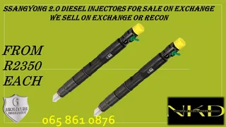 Ssangyong 2.0 Diesel Injectors For Sale On Exchange With 6 Months Warranty