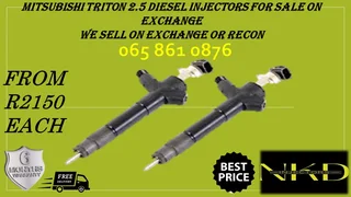 Mitsubishi Triton 2.5 Diesel Injectors For Sale On Exchange Or To Recon With Warranty