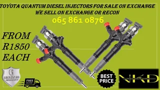Toyota Quantum Diesel Injectors For Sale Or To Recon