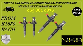 Toyota 1kd Diesel Injectors For Sale Or To Recon