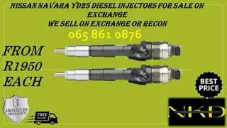 Nissan Navara Yd25 Diesel Injectors For Sale On Exchange With 6 Months Warranty