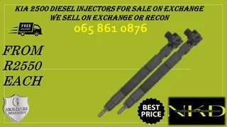 Kia 2500 Diesel Injectors For Sale Or To Recon