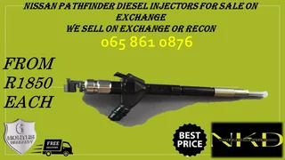 Nissan Pathfinder Diesel Injectors For Sale On Exchange With 6 Months Warranty