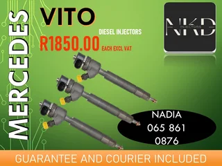 Mercedes Benz Vito Diesel Injectors For Sale Or To Recon