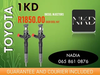 Toyota 1kd Diesel Injectors For Sale Or To Recon