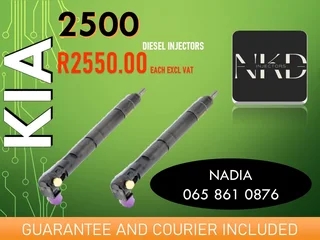 Kia 2500 Diesel Injectors For Sale Or To Recon
