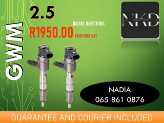 Gwm 2.5 Diesel Injectors For Sale Or To Recon