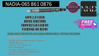 Gwm 2.0 Steed Diesel Injectors For Sale On Exchange Or To Recon With Warranty