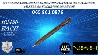 Mercedes C220 Diesel Injectors For Sale On Exchange Or To Recon With Warranty